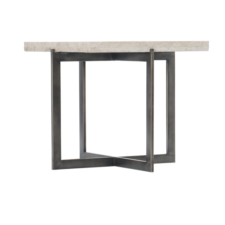 Transitional Brown and White Square Cocktail Table with Storage
