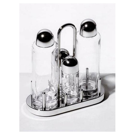 Stainless Steel and Glass Olive Oil Dispenser Set