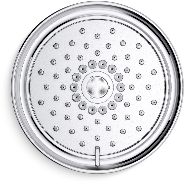 Polished Chrome Multifunction Wall Mounted Showerhead