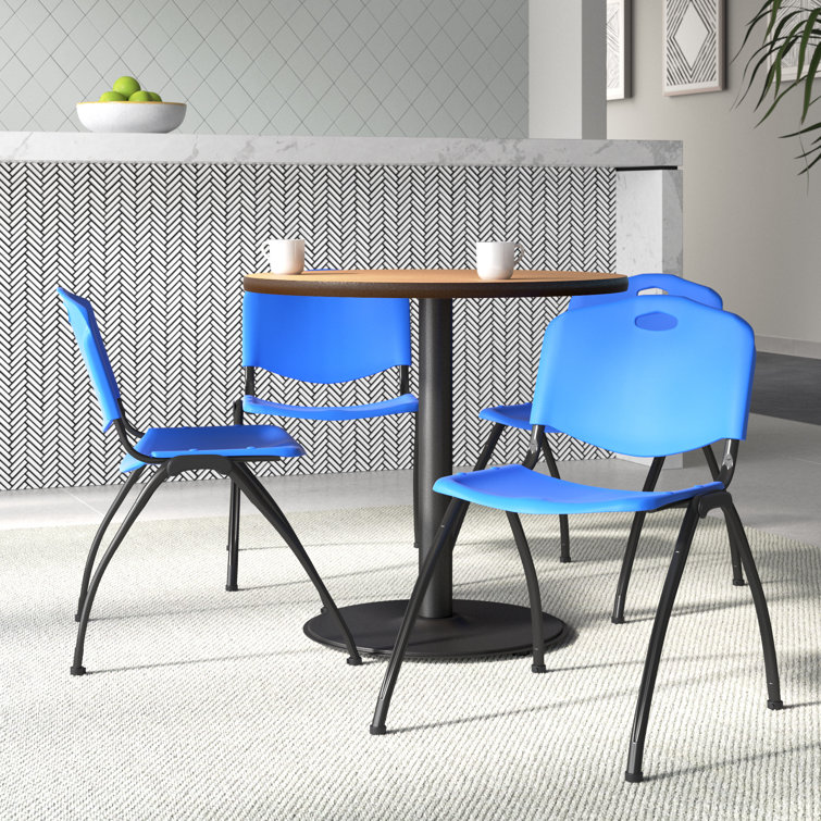 River Cherry and Black Round Counter Height Table