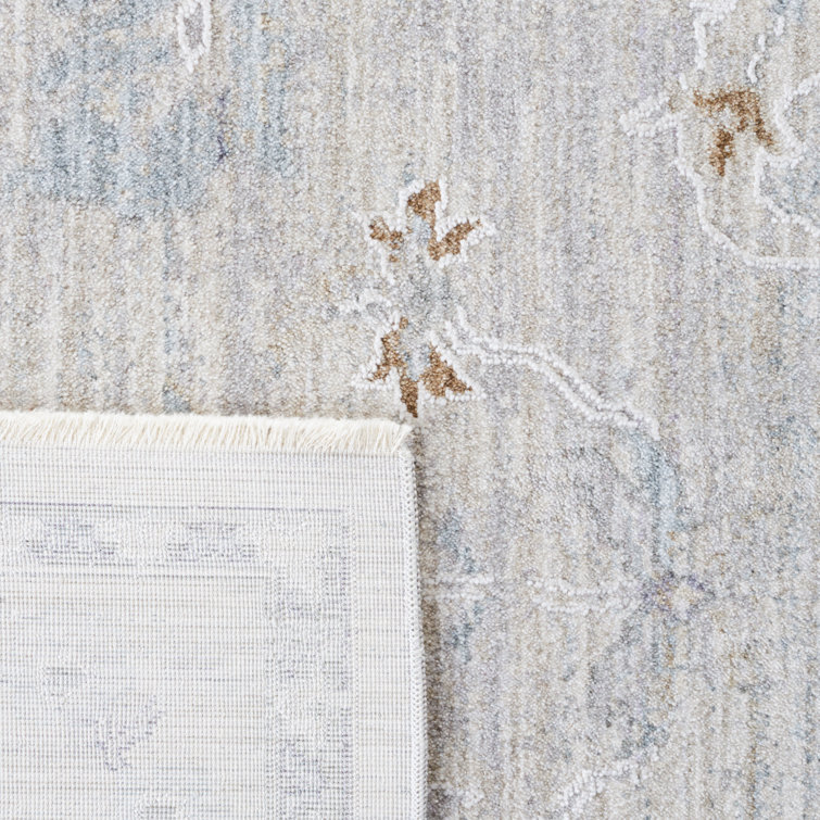 Transitional Duncan Hand-Knotted Grey Oriental 9' x 12' Area Rug