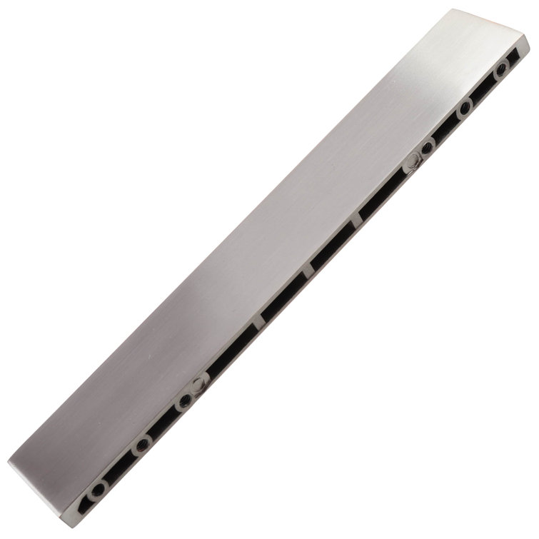 Satin Nickel Modern Finger Pull with Mounting Hardware