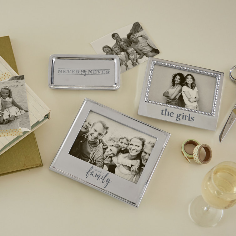 Classic Silver Polished Aluminum 4x6 Picture Frame