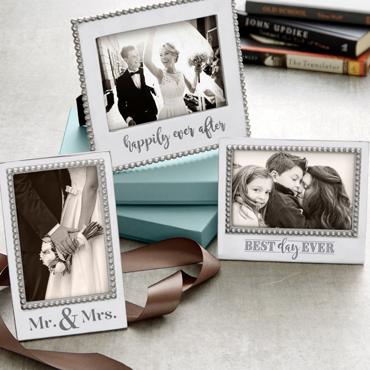 Classic Silver Polished Aluminum 4x6 Picture Frame
