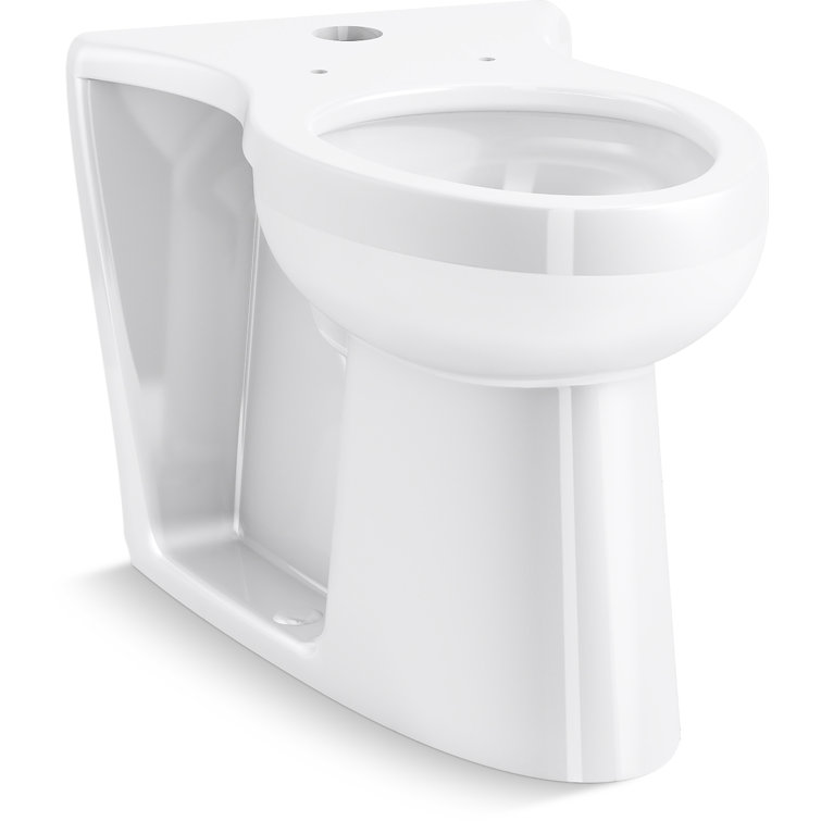 White High Efficiency Elongated Floor Mounted Toilet