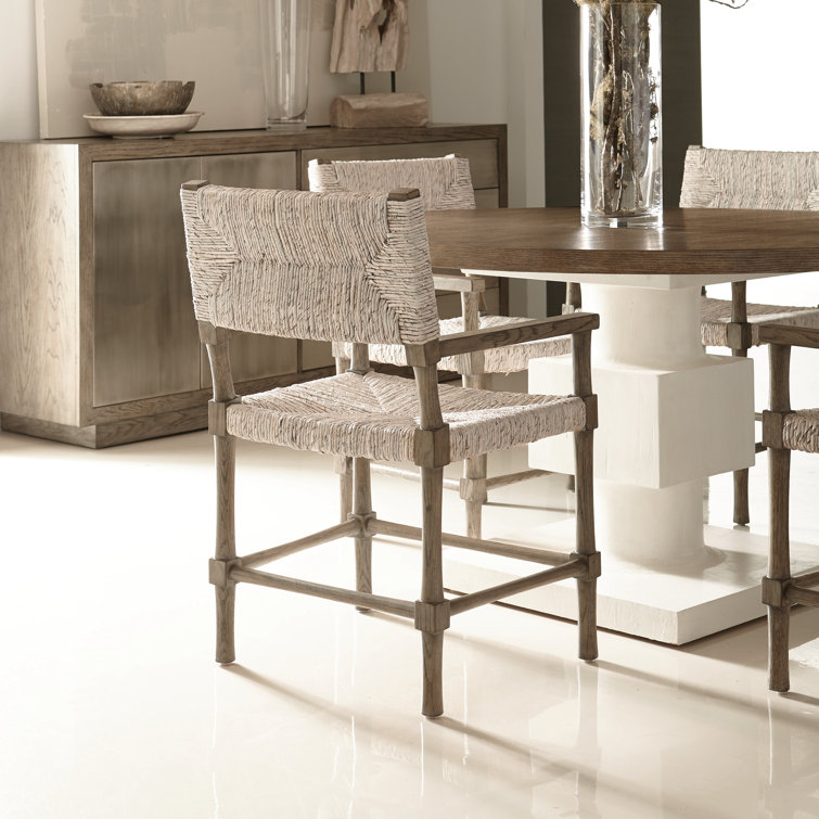 56'' Rustic Gray and White Round Dining Table