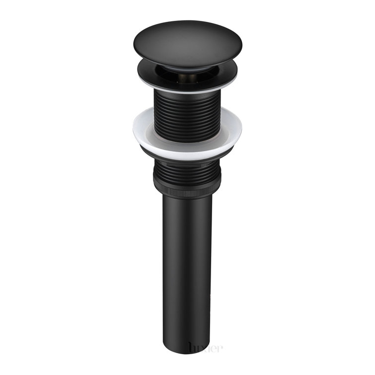 Matte Black Brass Bathroom Sink Pop-Up Drain Stopper