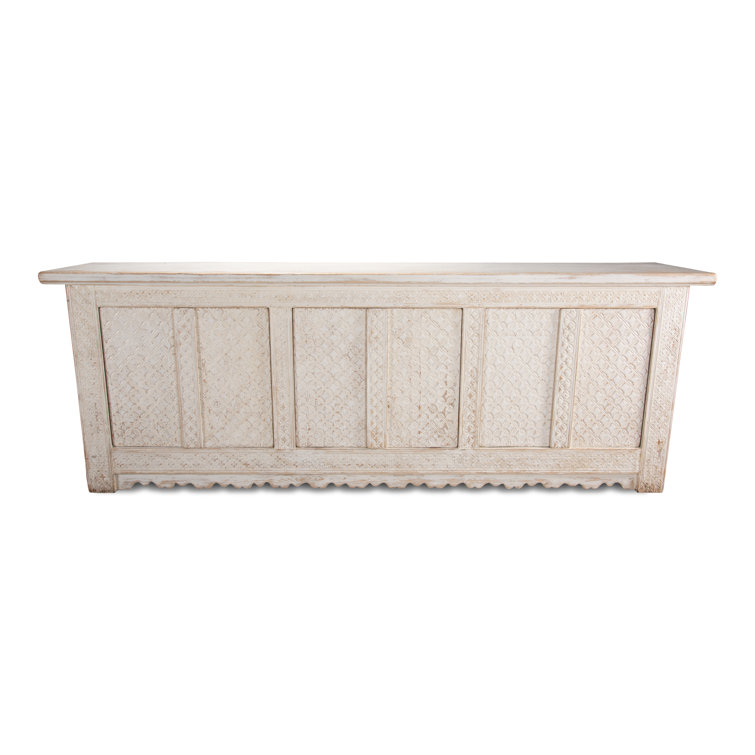 Persian 98'' Antique White Solid Wood Sideboard