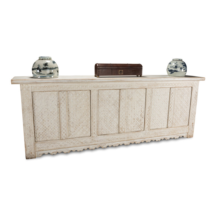 Persian 98'' Antique White Solid Wood Sideboard