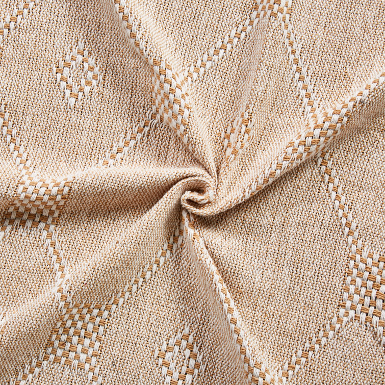 Cinnamon Cotton Reversible Throw Blanket, 50" x 60", 2-Pack
