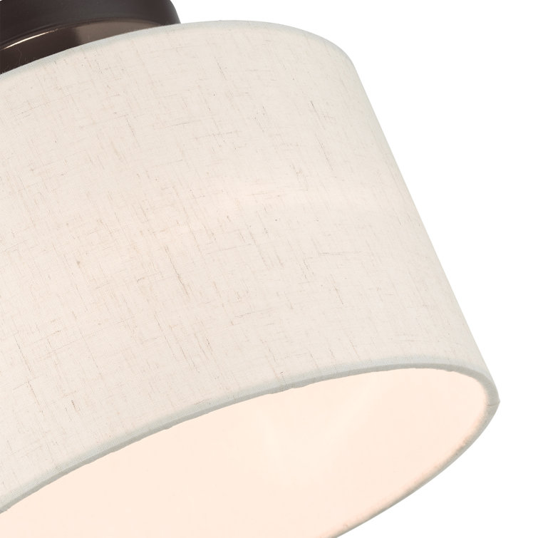 Meadow English Bronze LED Semi-Flush Drum Light