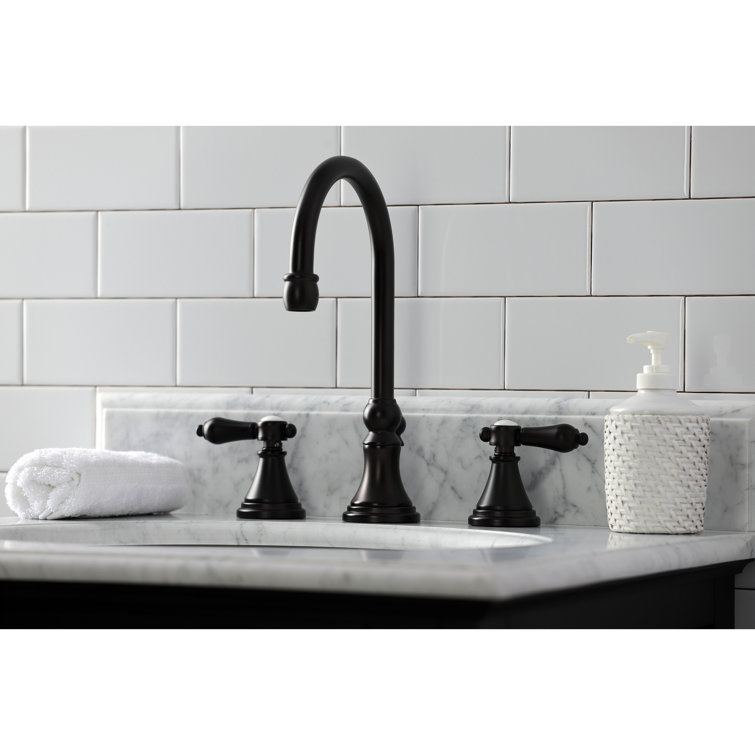 Heirloom Oil Rubbed Bronze Widespread Bathroom Faucet