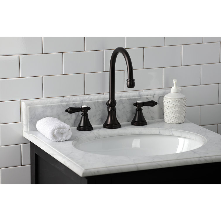 Heirloom Oil Rubbed Bronze Widespread Bathroom Faucet