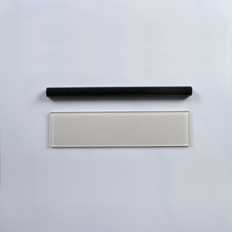 Ivory Polished Glass Subway Tile for Walls and Backsplashes