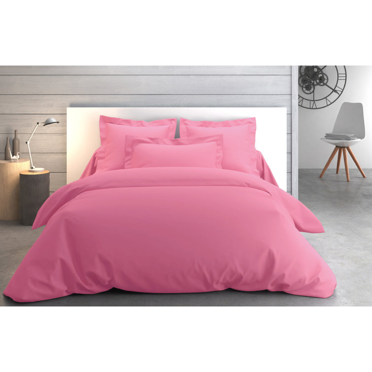 Peony Pink Cotton Embroidered Standard Sham