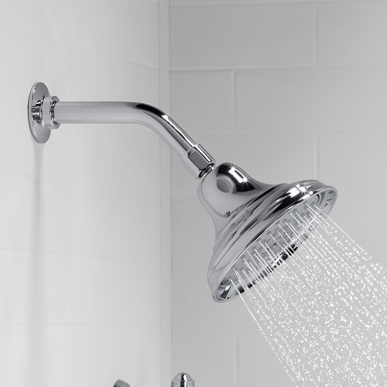 Polished Chrome Multifunction Wall Mounted Showerhead