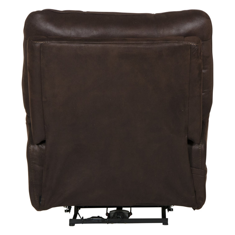 Dark Chocolate Contemporary Power Recliner with Massage & Heat
