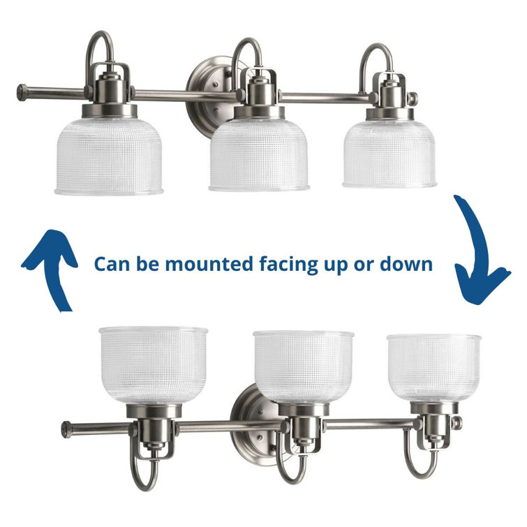 Archie Antique Nickel 3-Light 26.25" Bath & Vanity Fixture