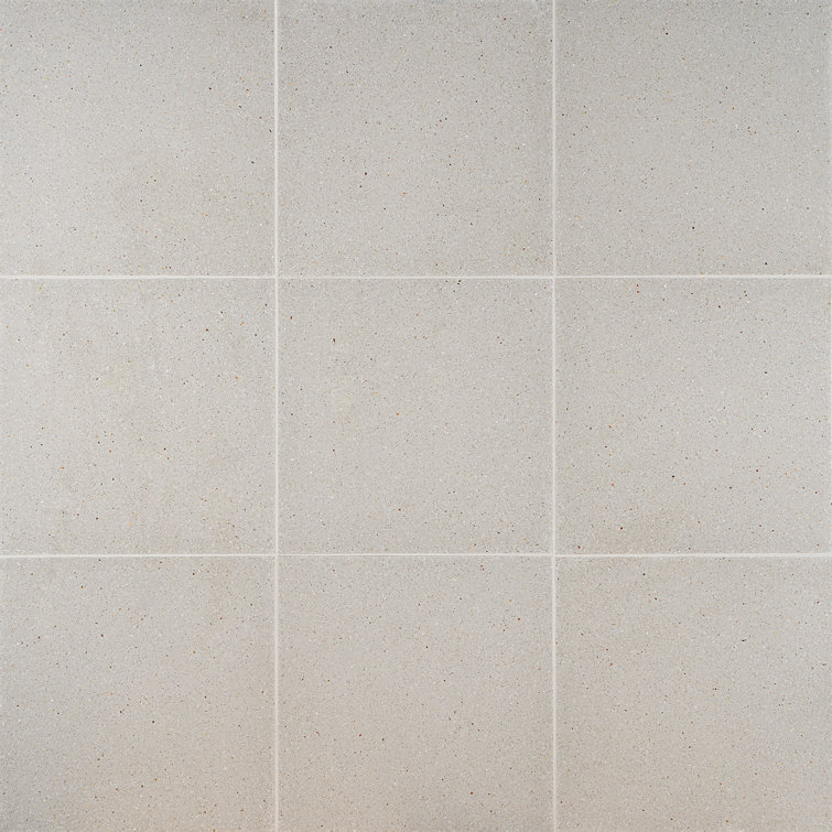 Durham Taupe Polished Terrazzo Cement Floor and Wall Tile