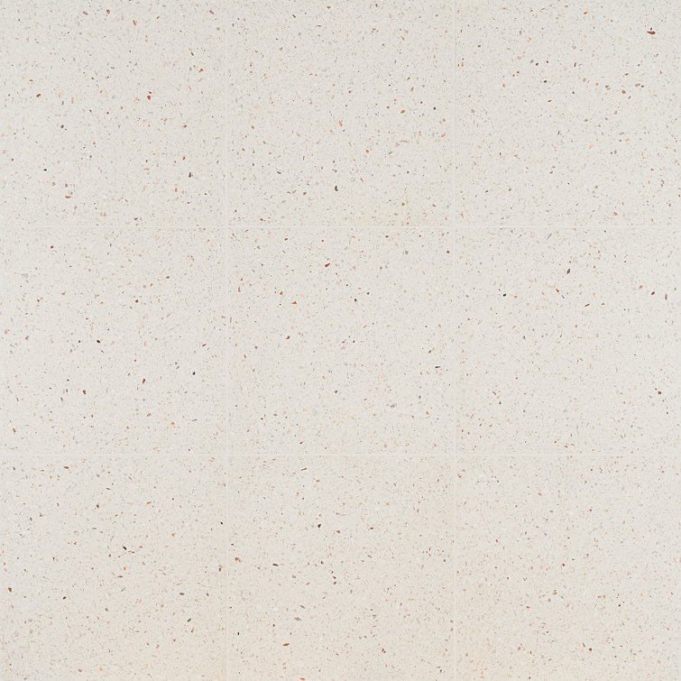 Raleigh Ivory 16x16 Polished Terrazzo Floor and Wall Tile