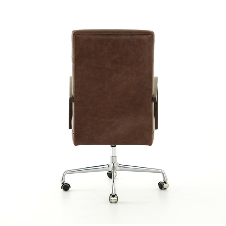 Bryson High-Back Knoll Natural Swivel Task Chair in White