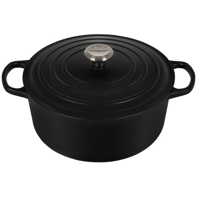 Le Creuset 7.25 qt Licorice Enameled Cast Iron Dutch Oven