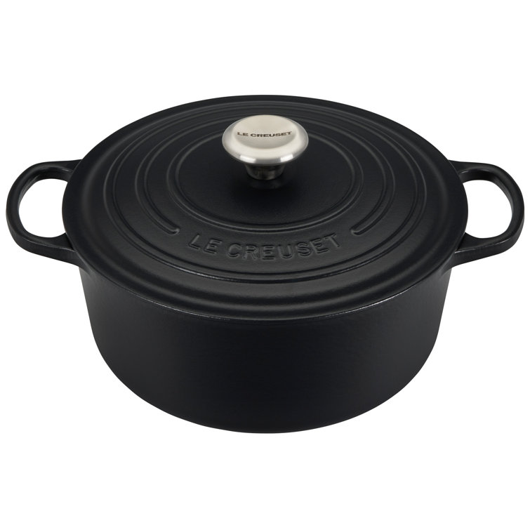 Le Creuset 7.25 qt Licorice Enameled Cast Iron Dutch Oven