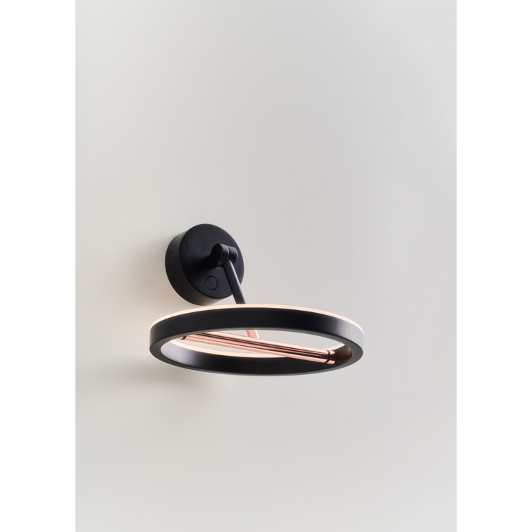 Black Copper Dimmable Direct Wired Electric Sconce