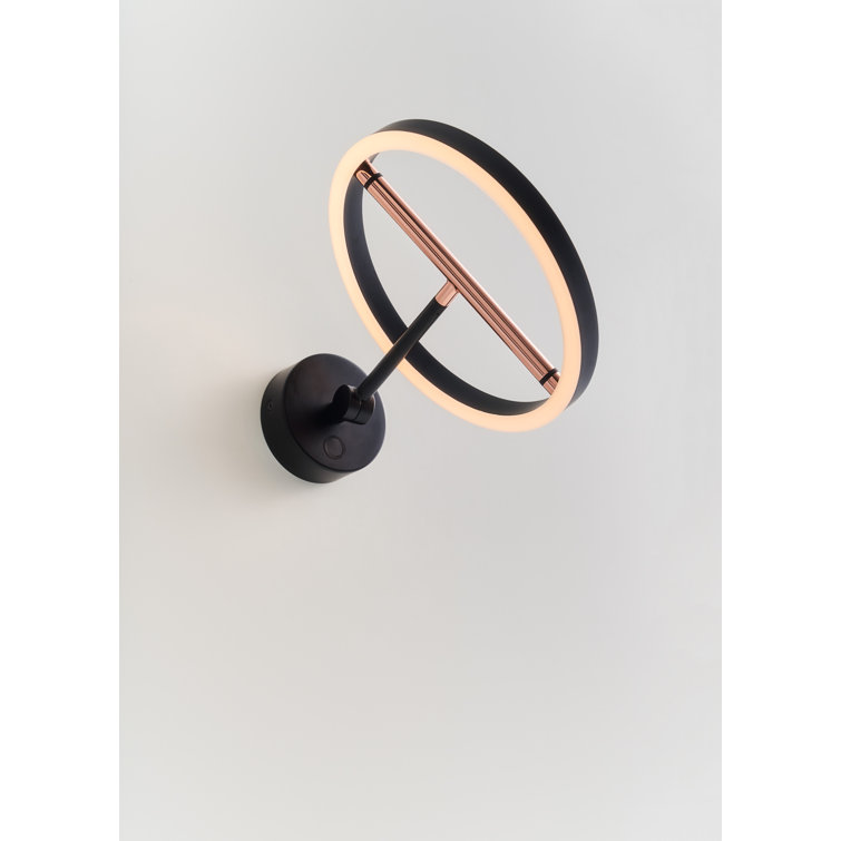 Black Copper Dimmable Direct Wired Electric Sconce