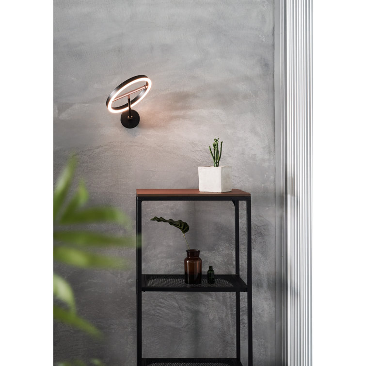 Black Copper Dimmable Direct Wired Electric Sconce