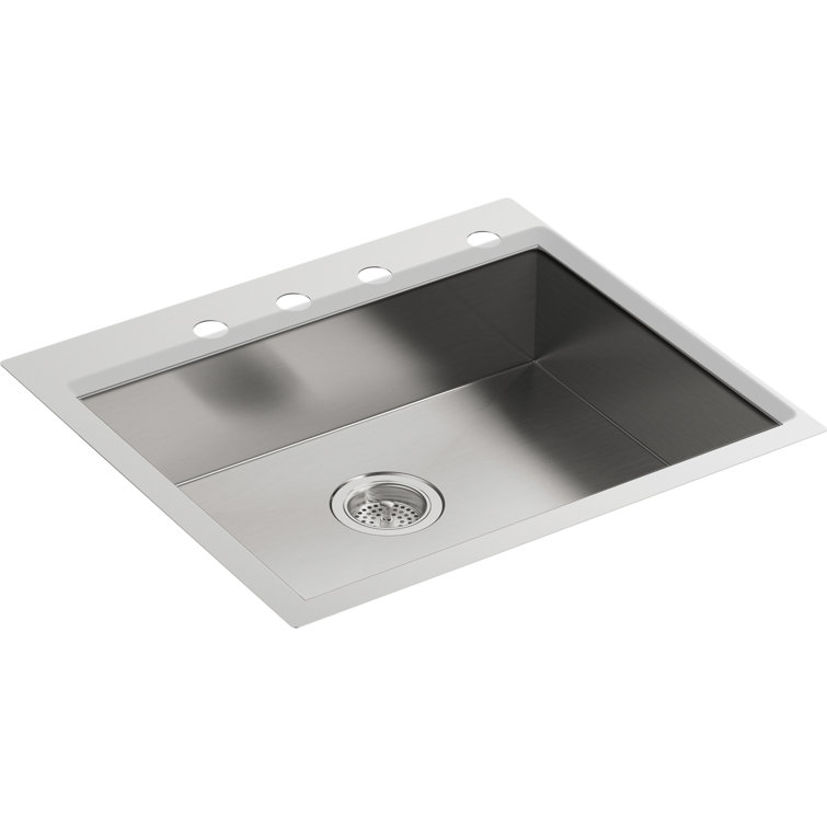 Vault 24-Inch Stainless Steel Single-Bowl Undermount Kitchen Sink
