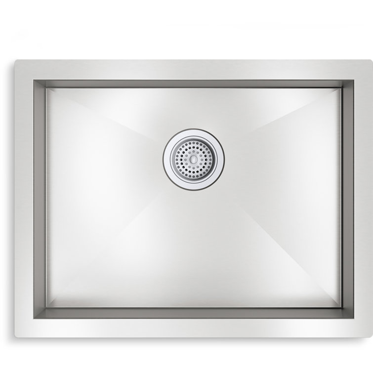 Vault 24-Inch Stainless Steel Single-Bowl Undermount Kitchen Sink