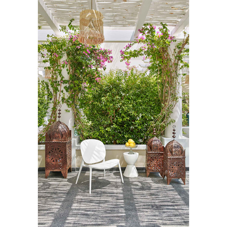 Be Bop Modern Outdoor-Indoor Gray Polypropylene Dining Chair