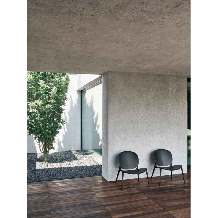 Be Bop Modern Outdoor-Indoor Gray Polypropylene Dining Chair