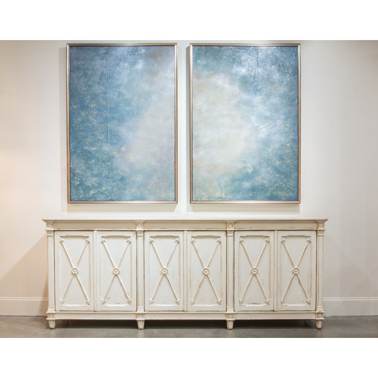 Marksman 96'' White Reclaimed Pine Sideboard