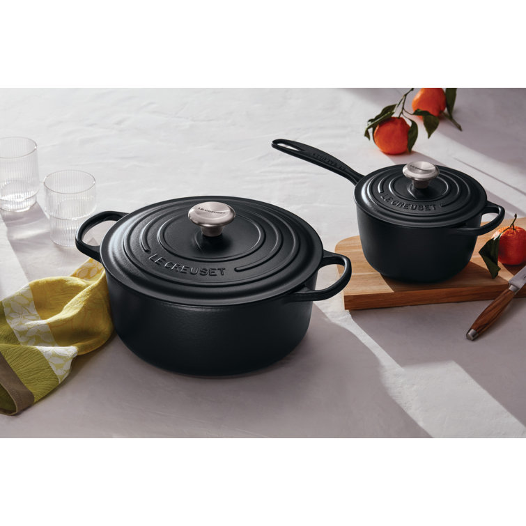 Le Creuset 7.25 qt Licorice Enameled Cast Iron Dutch Oven