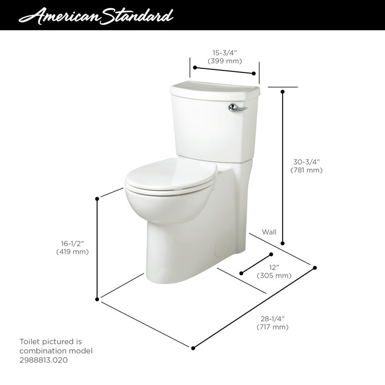 White Ceramic Toilet Tank with Right Hand Flush Lever