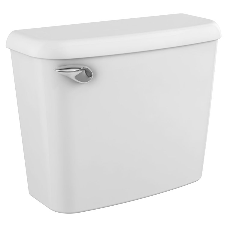 White Vitreous China Dual Flush Toilet Tank