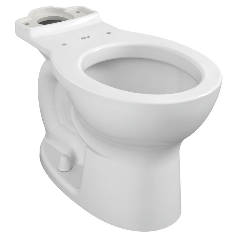 White Round Two-Piece High Efficiency Dual Flush Toilet