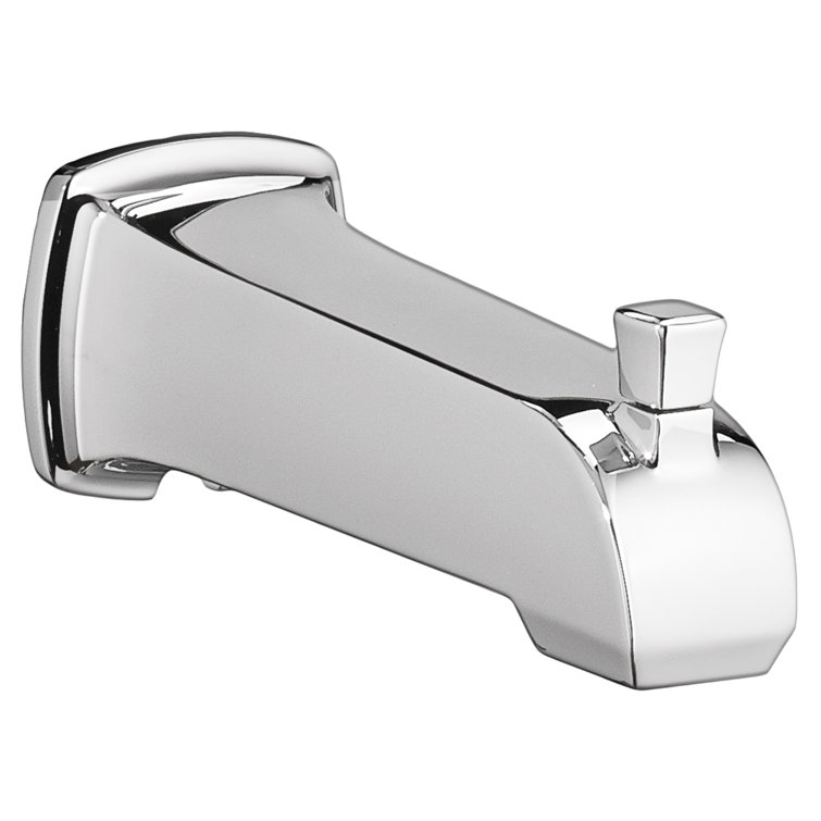 Polished Chrome Wall Tub Spout with Diverter