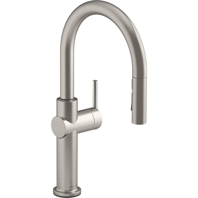 Crue Vibrant Stainless Single-Handle Pull-Down Kitchen Faucet