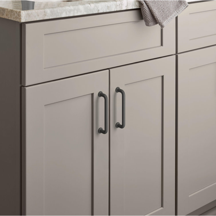 Matte Black 5-1/16" Center-to-Center Arch Cabinet Pull