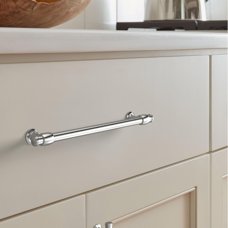 Polished Chrome 5-1/16" Traditional Cabinet Pull