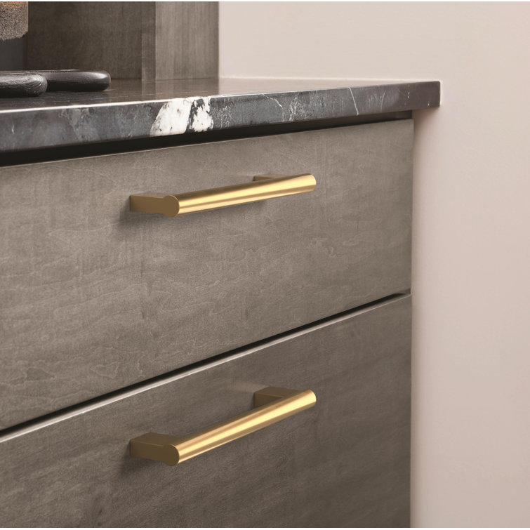Champagne Bronze 8-13/16" Modern Bar Cabinet Pull