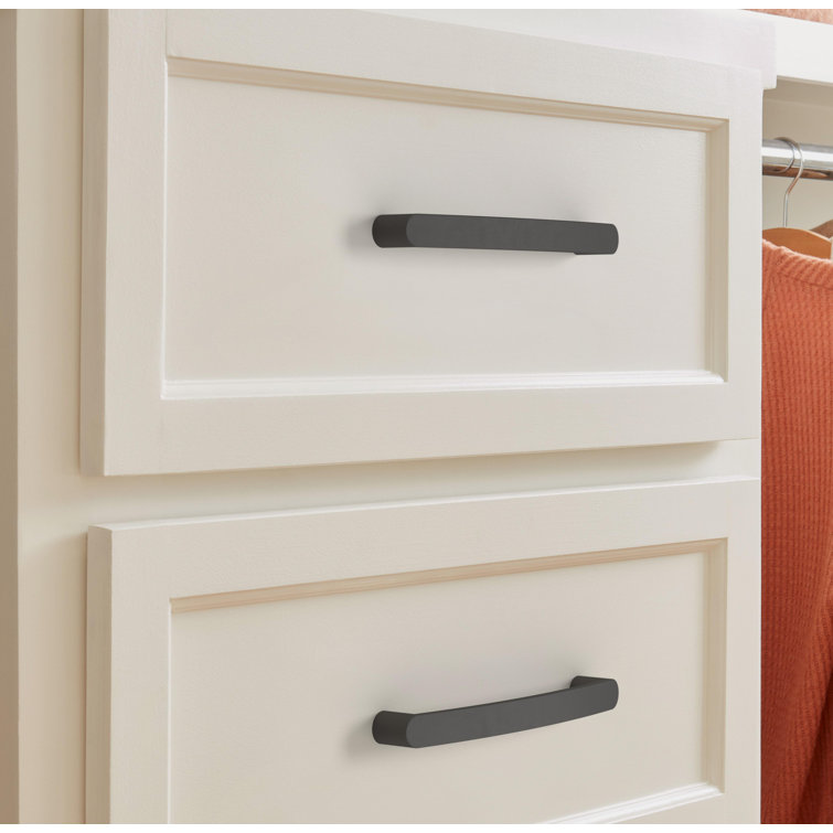 Matte Black Modern Bar Cabinet Pull with Mounting Hardware
