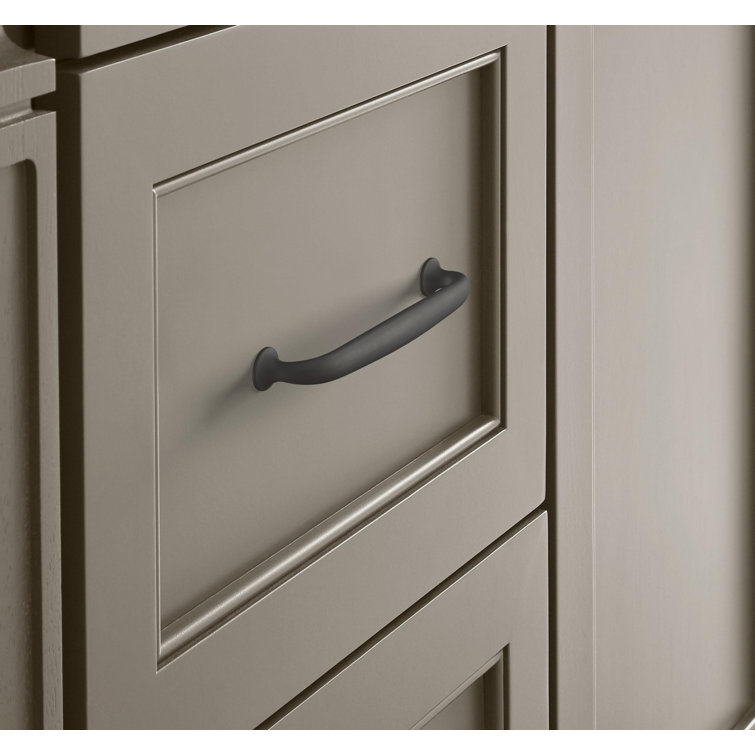 Matte Black Traditional Cabinet Bar Pull with Mounting Hardware