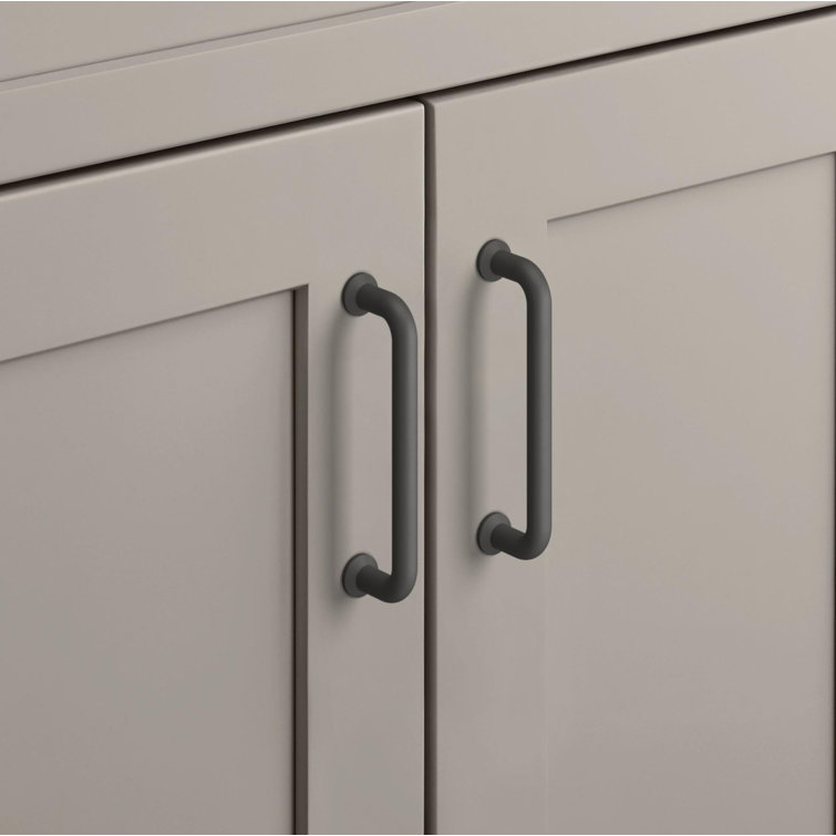 Matte Black 5-1/16" Center-to-Center Arch Cabinet Pull