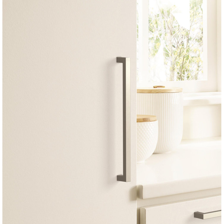 Monument Satin Nickel 10-1/16" Modern Cabinet Pull