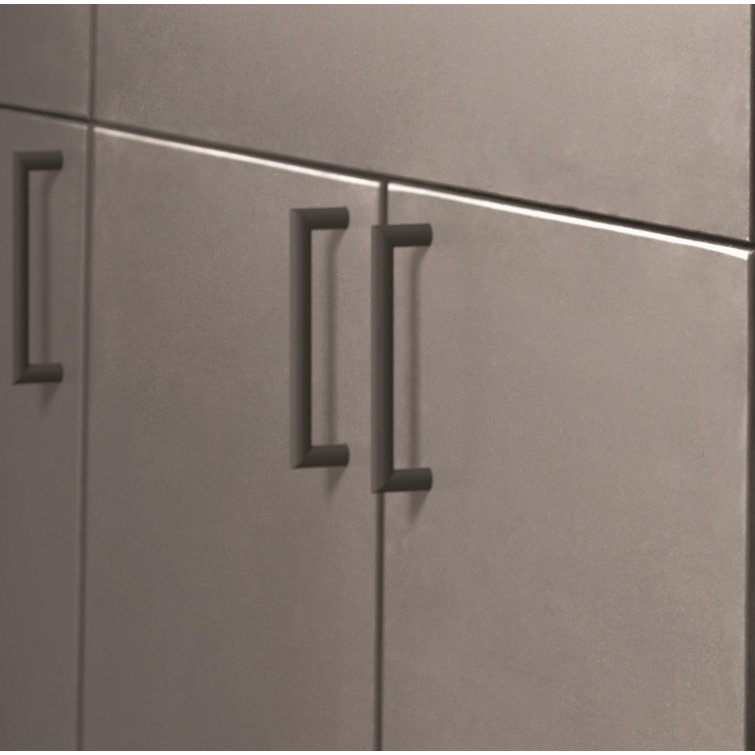 Matte Black Modern Industrial Bar Pull with Mounting Hardware