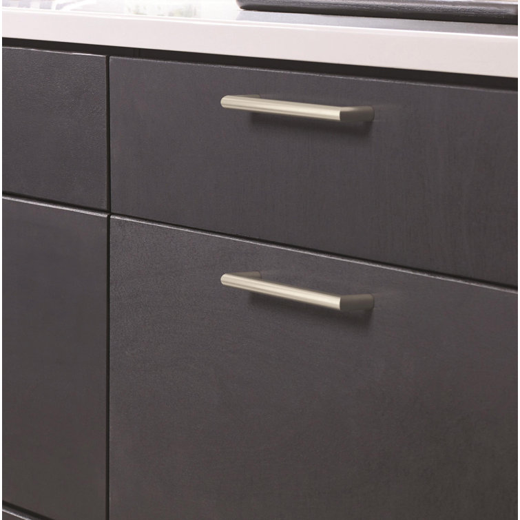 Satin Nickel Brushed Modern Industrial Bar Pull